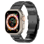 安全扣梯形鈦鋼錶帶，適用於Apple Watch SE 2023 44毫米，適用於Apple Watch SE 2023 40毫米，適用於Apple Watch Ultra 2 49毫米，適用於Apple Watch系列9 45毫米，適用於Apple Watch系列9 41毫米，適用於Apple Watch Ultra 49毫米