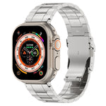 安全扣梯形鈦鋼錶帶，適用於Apple Watch SE 2023 44毫米，適用於Apple Watch SE 2023 40毫米，適用於Apple Watch Ultra 2 49毫米，適用於Apple Watch系列9 45毫米，適用於Apple Watch系列9 41毫米，適用於Apple Watch Ultra 49毫米