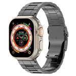 安全扣梯形鈦鋼錶帶，適用於Apple Watch SE 2023 44毫米，適用於Apple Watch SE 2023 40毫米，適用於Apple Watch Ultra 2 49毫米，適用於Apple Watch系列9 45毫米，適用於Apple Watch系列9 41毫米，適用於Apple Watch Ultra 49毫米