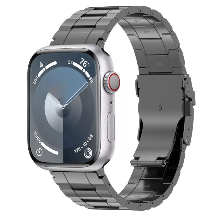 安全扣梯形鈦鋼錶帶，適用於Apple Watch SE 40毫米，適用於Apple Watch SE 44毫米，適用於Apple Watch系列6 40毫米，適用於Apple Watch系列6 44毫米，適用於Apple Watch系列5 44毫米，適用於Apple Watch系列5 40毫米，適用於Apple Watch系列4 44...