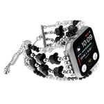 蝴蝶鍊手鍊金屬錶帶，適用於 Apple Watch SE 2022 44mm，適用於 Apple Watch Series 7 41mm，適用於 Apple Watch Series 7 45mm，適用於 Apple Watch SE 40mm，適用於 Apple Watch SE 44mm，適用於 Apple Watch Series 6 40mm，適用於 Apple Watch Series 6 44mm