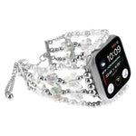 蝴蝶鍊手鍊金屬錶帶，適用於 Apple Watch SE 2022 44mm，適用於 Apple Watch Series 7 41mm，適用於 Apple Watch Series 7 45mm，適用於 Apple Watch SE 40mm，適用於 Apple Watch SE 44mm，適用於 Apple Watch Series 6 40mm，適用於 Apple Watch Series 6 44mm