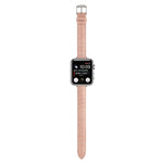 纖薄鱷魚皮錶帶，適用於 Apple Watch Series 8 41mm、Apple Watch Series 8 45mm、Apple Watch SE 2022 40mm、Apple Watch SE 2022 44mm、Apple Watch Series 7 41mm、Apple Watch Series 7 45mm