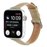 纖薄鱷魚皮錶帶，適用於 Apple Watch Series 8 41mm、Apple Watch Series 8 45mm、Apple Watch SE 2022 40mm、Apple Watch SE 2022 44mm、Apple Watch Series 7 41mm、Apple Watch Series 7 45mm
