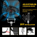 12-30V 12W 6000K 2.5 inch Car LED Engineering Auxiliary Light, 12-30V 12W 6000K