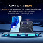 OUKITEL RT7 TITAN 4G 網路 IP68/IP69K 防護堅固型平板，10.1 吋 Android 13 MediaTek MT8788 八核心，支援雙 SIM，歐規插頭，RT7 4G 8GB+256GB