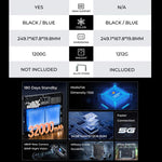OUKITEL RT7 TITAN 5G 網路 IP68/IP69K 防護堅固型平板，10.1 吋 Android 15 MediaTek 天璣 7050 八核心，支援雙 SIM，歐規插頭，RT7 5G 12GB+512GB