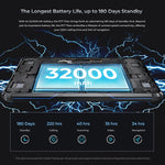 OUKITEL RT7 TITAN 5G 網路 IP68/IP69K 防護堅固型平板，10.1 吋 Android 15 MediaTek 天璣 7050 八核心，支援雙 SIM，歐規插頭，RT7 5G 12GB+512GB