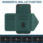 菱形紋理卡包 RFID 手機殼附長掛繩，適用於 iPhone SE 2022 / SE 2020、iPhone 13 Pro Max、iPhone 13 Pro、iPhone 13、iPhone 13 mini、iPhone 12、iPhone 12 Pro Max、iPhone 12 Pro