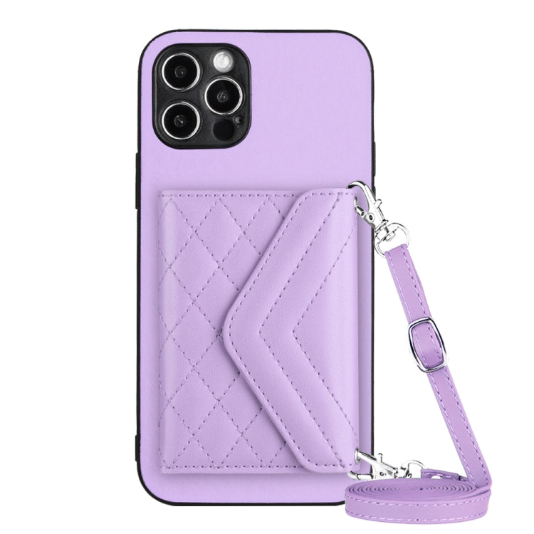 菱形紋理卡包 RFID 手機殼附長掛繩，適用於 iPhone SE 2022 / SE 2020、iPhone 13 Pro Max、iPhone 13 Pro、iPhone 13、iPhone 13 mini、iPhone 12、iPhone 12 Pro Max、iPhone 12 Pro