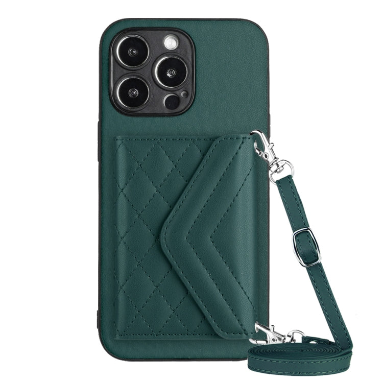 菱形紋理卡包 RFID 手機殼附長掛繩，適用於 iPhone SE 2022 / SE 2020、iPhone 13 Pro Max、iPhone 13 Pro、iPhone 13、iPhone 13 mini、iPhone 12、iPhone 12 Pro Max、iPhone 12 Pro