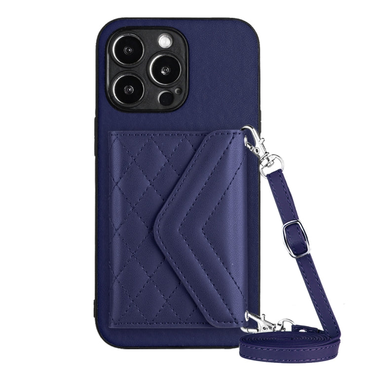 菱形紋理卡包 RFID 手機殼附長掛繩，適用於 iPhone SE 2022 / SE 2020、iPhone 13 Pro Max、iPhone 13 Pro、iPhone 13、iPhone 13 mini、iPhone 12、iPhone 12 Pro Max、iPhone 12 Pro