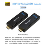 Measy W2H Nano 1080P HDMI 1.4 3D 無線HDMI音視頻發射接收延長器，傳輸距離：30米，美規插頭，歐規插頭，澳規插頭，英規插頭