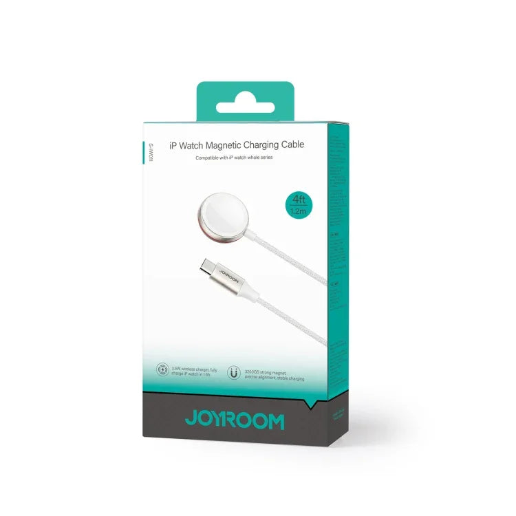 JOYROOM S-IW011 3.5W 磁吸無線充電器，適用於 Apple Watch 系列，長度：1.2m，S-IW011