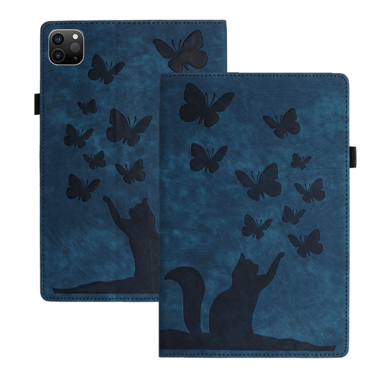 蝴蝶貓浮雕皮革平板保護套，適用於 iPad Air 13 2026 / 2025 / 2024，適用於 iPad Air 11 2026 / 2025 / 2024，適用於 iPad Pro 13 2025 / 2024，適用於 iPad Pro 11 2025 / 2024，適用於 iPad mini 2024 / 2021