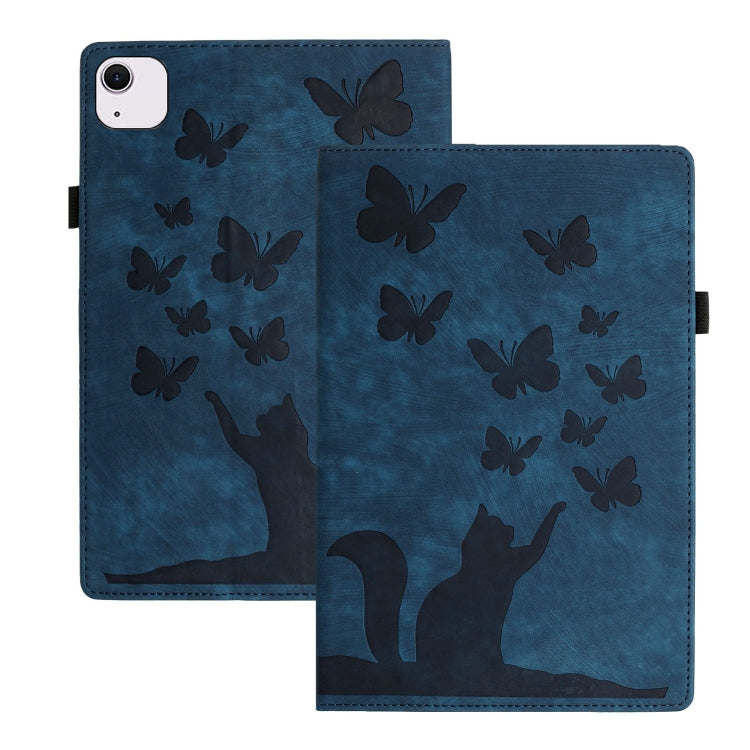 蝴蝶貓浮雕皮革平板保護套，適用於 iPad Air 13 2026 / 2025 / 2024，適用於 iPad Air 11 2026 / 2025 / 2024，適用於 iPad Pro 13 2025 / 2024，適用於 iPad Pro 11 2025 / 2024，適用於 iPad mini 2024 / 2021