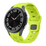 足球圖案反扣矽膠錶帶，適用於 Samsung Galaxy Watch 6 / 6 Classic