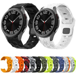 足球圖案反扣矽膠錶帶，適用於 Samsung Galaxy Watch 6 / 6 Classic