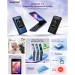 HAMTOD T8 4G 翻蓋手機，2.8 吋 + 1.77 吋，VoLTE，藍牙，SOS，OTG，歐版
