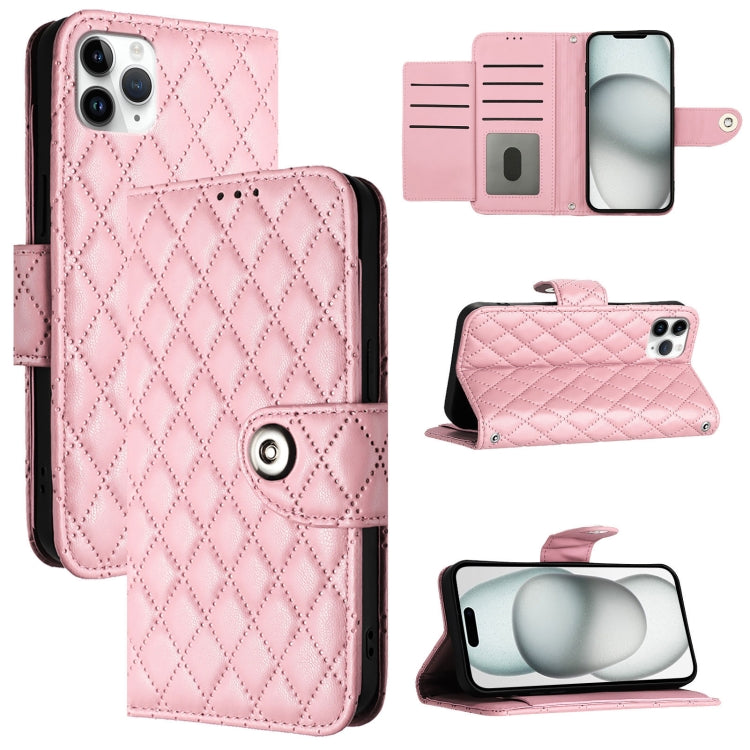 菱形紋理翻蓋皮革手機殼附掛繩，適用於iPhone 14 Pro Max、iPhone SE 2022 / 2020 / 8 / 7、iPhone 13 Pro Max、iPhone 13 Pro、iPhone 13、iPhone 12 / 12 Pro、iPhone 12 Pro Max、iPhone 11 Pro Max