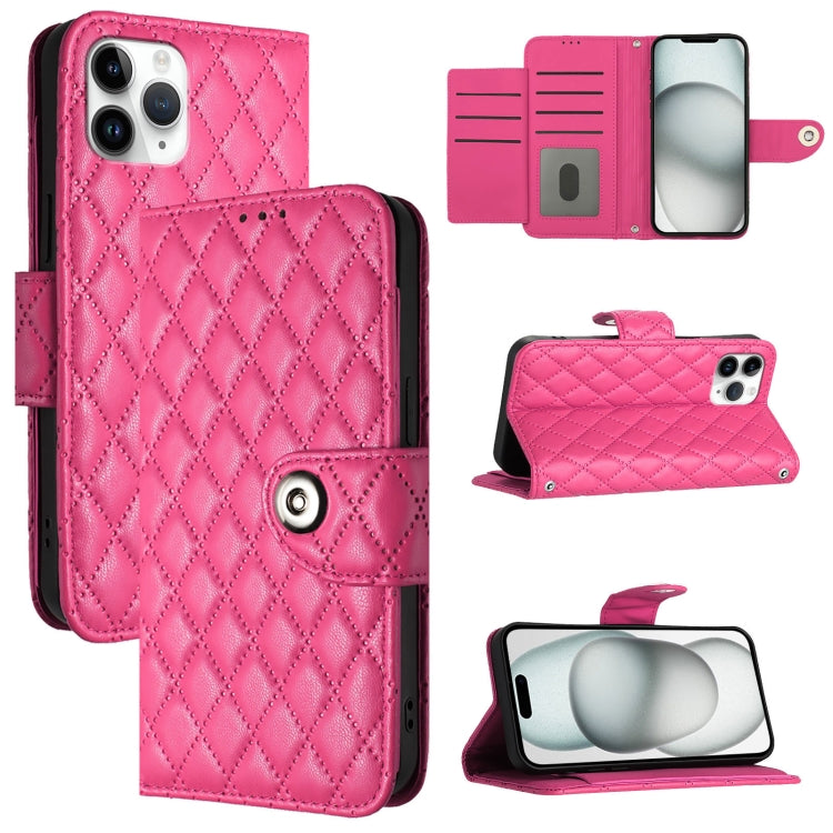 菱形紋理翻蓋皮革手機殼 附掛繩，適用於 iPhone 11，iPhone 11 Pro，iPhone XS / X，iPhone XR，iPhone XS Max，iPhone 8 Plus / 7 Plus / 6s Plus