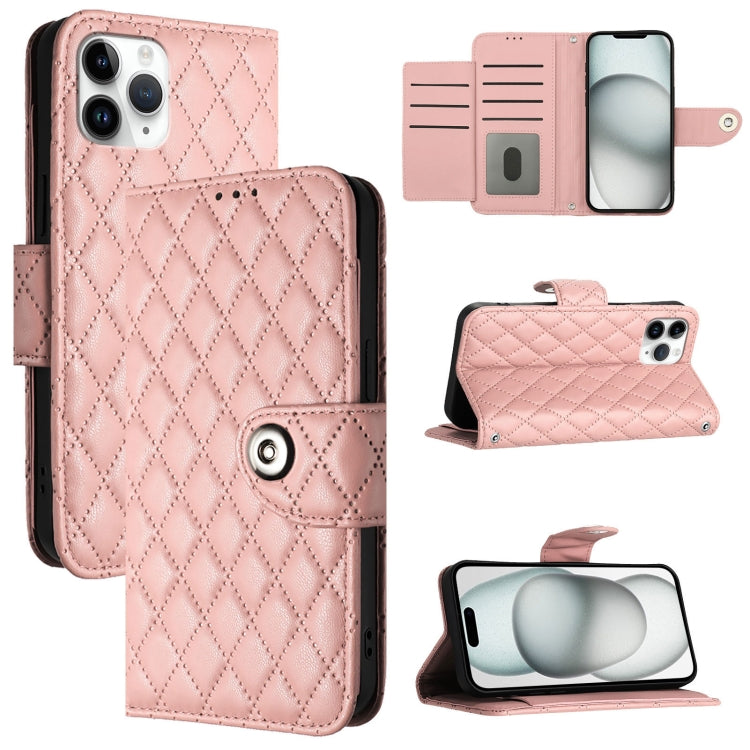 菱形紋理翻蓋皮革手機殼 附掛繩，適用於 iPhone 11，iPhone 11 Pro，iPhone XS / X，iPhone XR，iPhone XS Max，iPhone 8 Plus / 7 Plus / 6s Plus