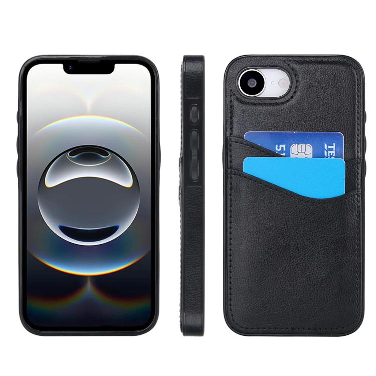 荔枝皮革紋理卡槽手機殼，適用於 iPhone 17e / 16e、iPhone 17 Pro Max、iPhone 17 Pro、iPhone 17、iPhone Air、iPhone 16 Pro Max、iPhone 16 Pro、iPhone 16 Plus、iPhone 16