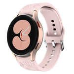 Butterfly Flower Embossed Silicone Watch Band, For Samsung Galaxy Watch 6