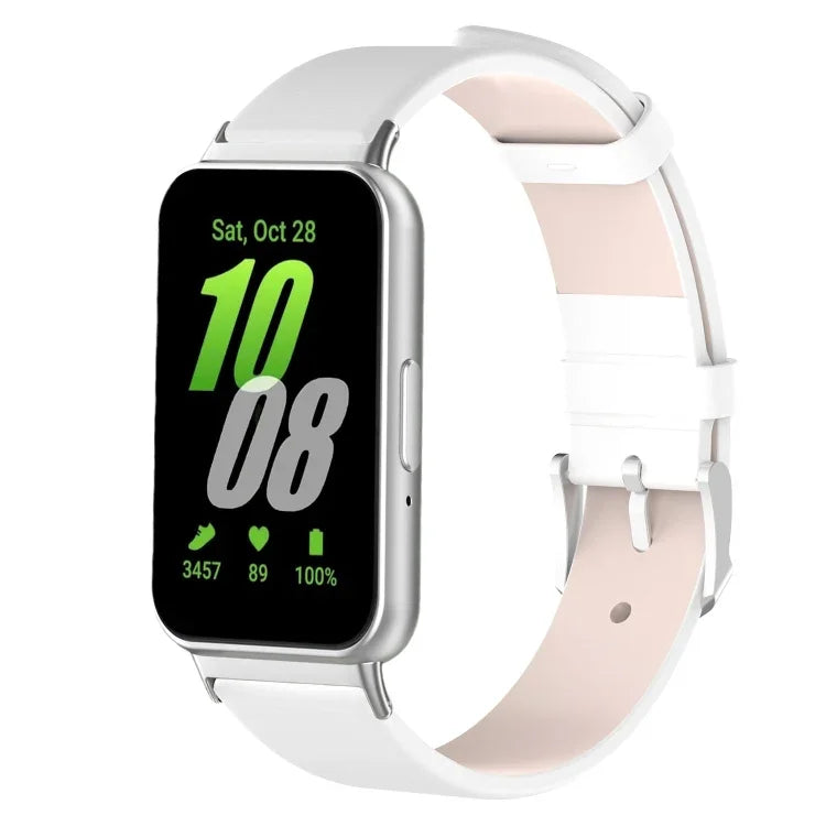 PU 皮革錶帶，適用於 Samsung Galaxy Fit 3