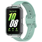 半覆蓋 PC 錶殼 + 矽膠錶帶套裝，適用於 Samsung Galaxy Fit 3