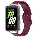 半覆蓋 PC 錶殼 + 矽膠錶帶套裝，適用於 Samsung Galaxy Fit 3