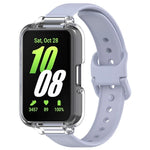 半覆蓋 PC 錶殼 + 矽膠錶帶套裝，適用於 Samsung Galaxy Fit 3