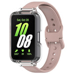 半覆蓋 PC 錶殼 + 矽膠錶帶套裝，適用於 Samsung Galaxy Fit 3