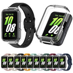 半覆蓋 PC 錶殼 + 矽膠錶帶套裝，適用於 Samsung Galaxy Fit 3