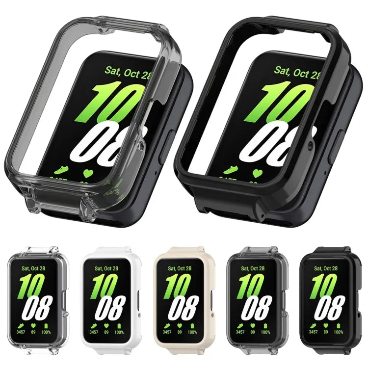12mm 半覆蓋鏤空 PC 錶殼保護套，適用於 Samsung Galaxy Fit 3