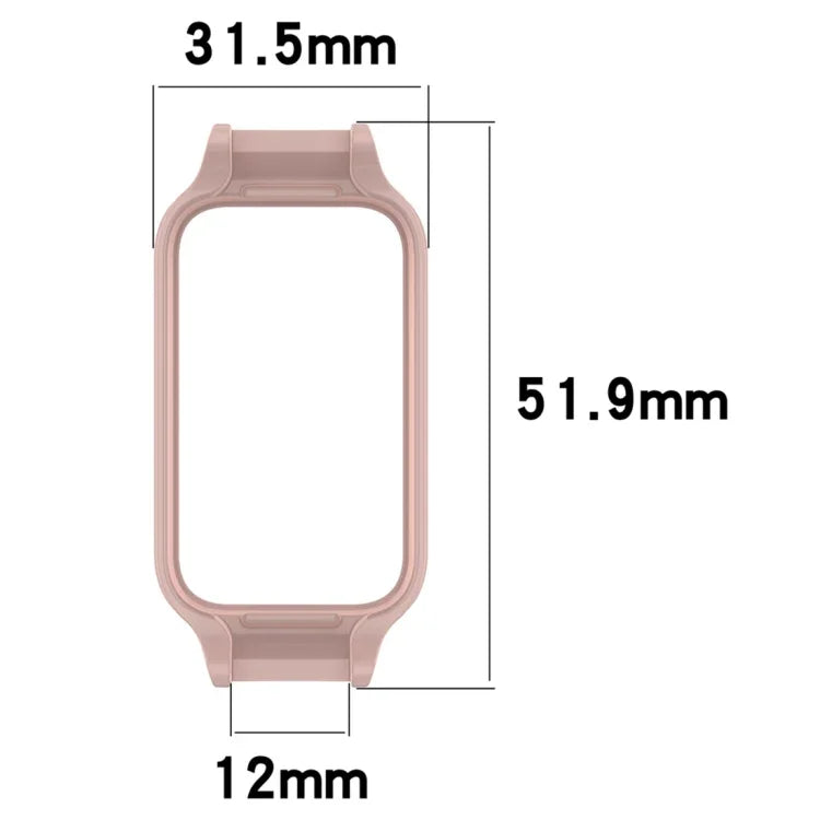 12mm 半覆蓋鏤空 PC 錶殼保護套，適用於 Samsung Galaxy Fit 3