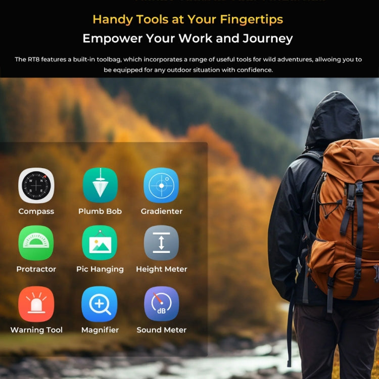 OUKITEL RT8 4G 網路 IP68/IP69K 防護堅固型平板，11 吋 Android 13 MediaTek Helio G99 四核心，支援雙 SIM，歐規插頭，RT8 6GB+256GB