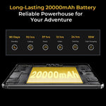 OUKITEL RT8 4G 網路 IP68/IP69K 防護堅固型平板，11 吋 Android 13 MediaTek Helio G99 四核心，支援雙 SIM，歐規插頭，RT8 6GB+256GB