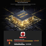 OUKITEL RT8 4G 網路 IP68/IP69K 防護堅固型平板，11 吋 Android 13 MediaTek Helio G99 四核心，支援雙 SIM，歐規插頭，RT8 6GB+256GB