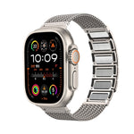 磁扣編織鏈不鏽鋼錶帶，適用於 Apple Watch SE 40mm，Apple Watch SE 44mm，Apple Watch Series 6 40mm，Apple Watch Series 6 44mm，Apple Watch Series 5 44mm，Apple Watch Series 5 40mm