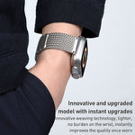 磁扣編織鏈不鏽鋼錶帶，適用於 Apple Watch SE 40mm，Apple Watch SE 44mm，Apple Watch Series 6 40mm，Apple Watch Series 6 44mm，Apple Watch Series 5 44mm，Apple Watch Series 5 40mm