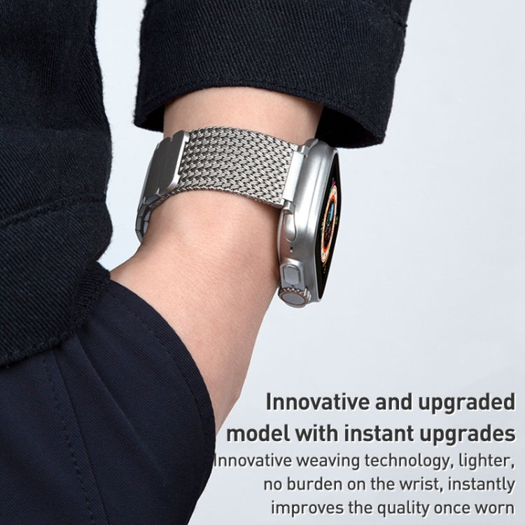 磁扣編織鏈不鏽鋼錶帶，適用於 Apple Watch SE 40mm，Apple Watch SE 44mm，Apple Watch Series 6 40mm，Apple Watch Series 6 44mm，Apple Watch Series 5 44mm，Apple Watch Series 5 40mm