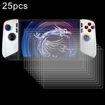 25片 9H 0.3mm 防爆鋼化玻璃膜，適用於 MSI Claw 8 AI+，適用於 MSI Claw 7 吋遊戲主機