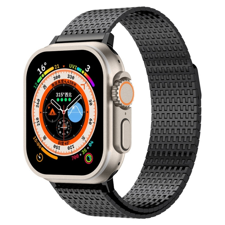 米蘭尼斯環磁扣不鏽鋼錶帶，適用於 Apple Watch SE 2023 44mm，Apple Watch SE 2023 40mm，Apple Watch Ultra 2 49mm，Apple Watch Series 9 45mm，Apple Watch Series 9 41mm，Apple Watch Ultra 49mm