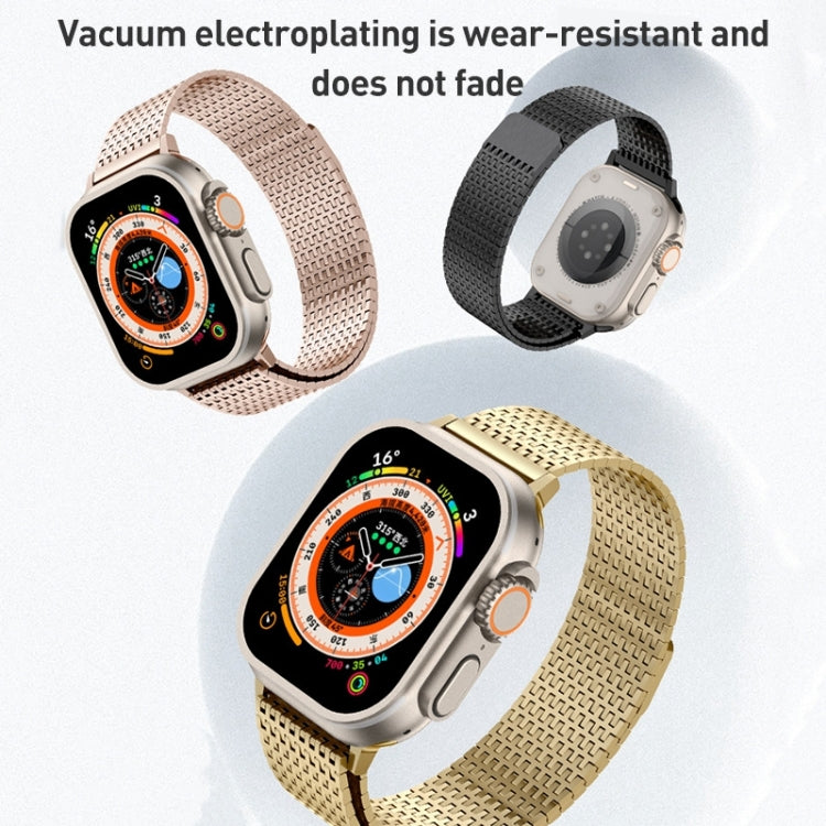 米蘭尼斯環磁扣不鏽鋼錶帶，適用於 Apple Watch SE 40mm，Apple Watch SE 44mm，Apple Watch Series 6 40mm，Apple Watch Series 6 44mm，Apple Watch Series 5 44mm，Apple Watch Series 5 40mm