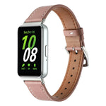 縫線真皮錶帶，適用於 Samsung Galaxy Fit 3