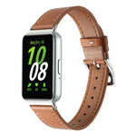 縫線真皮錶帶，適用於 Samsung Galaxy Fit 3