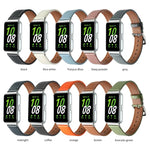 縫線真皮錶帶，適用於 Samsung Galaxy Fit 3