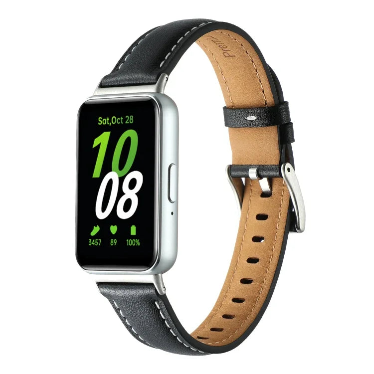 尖尾真皮錶帶，適用於 Samsung Galaxy Fit 3