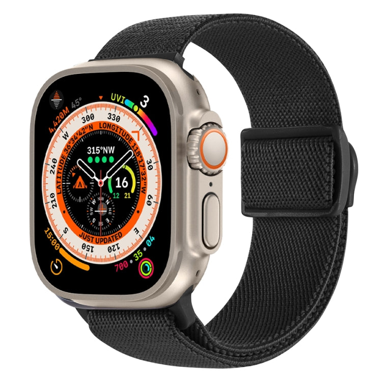 碳纖維紋理按扣尼龍錶帶，適用於 Apple Watch SE 2023 40mm，適用於 Apple Watch Ultra 2 49mm，適用於 Apple Watch Series 9 45mm